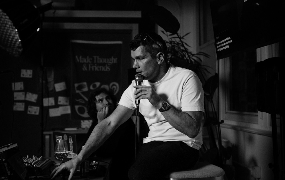 Wilson Brown presenting at Made Thought, New York